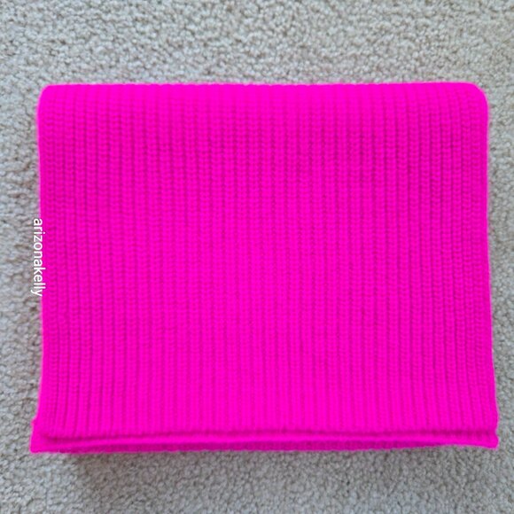 NWOT Banana Republic Signature Cashmere Scarf Wild Orchid Pink Hot Pink - Picture 6 of 13
